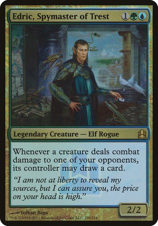 Edric, Spymaster of Trest (Commander Launch Promo) [Commander 2011 Launch Party] | Exor Games Summserside