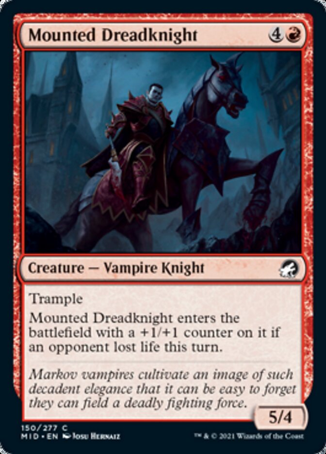 Mounted Dreadknight [Innistrad: Midnight Hunt] | Exor Games Summserside