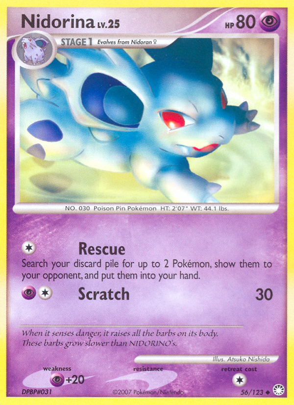 Nidorina (56/123) [Diamond & Pearl: Mysterious Treasures] | Exor Games Summserside