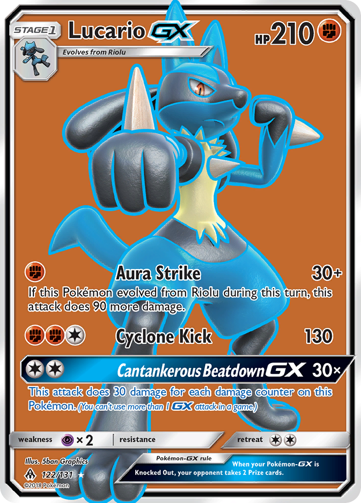 Lucario GX (122/131) [Sun & Moon: Forbidden Light] | Exor Games Summserside
