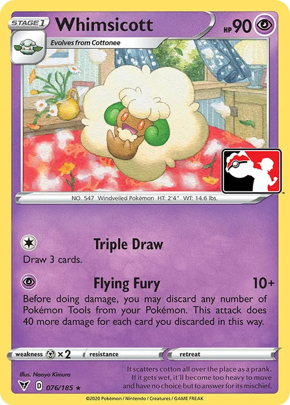 Whimsicott (076/185) [Prize Pack Series One] | Exor Games Summserside