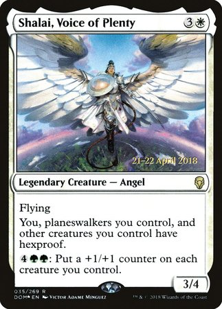 Shalai, Voice of Plenty [Dominaria Promos] | Exor Games Summserside