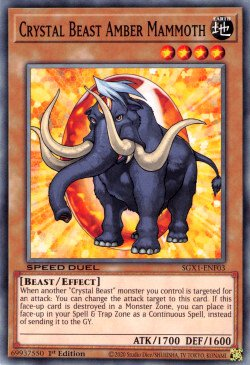 Crystal Beast Amber Mammoth [SGX1-ENF03] Common | Exor Games Summserside