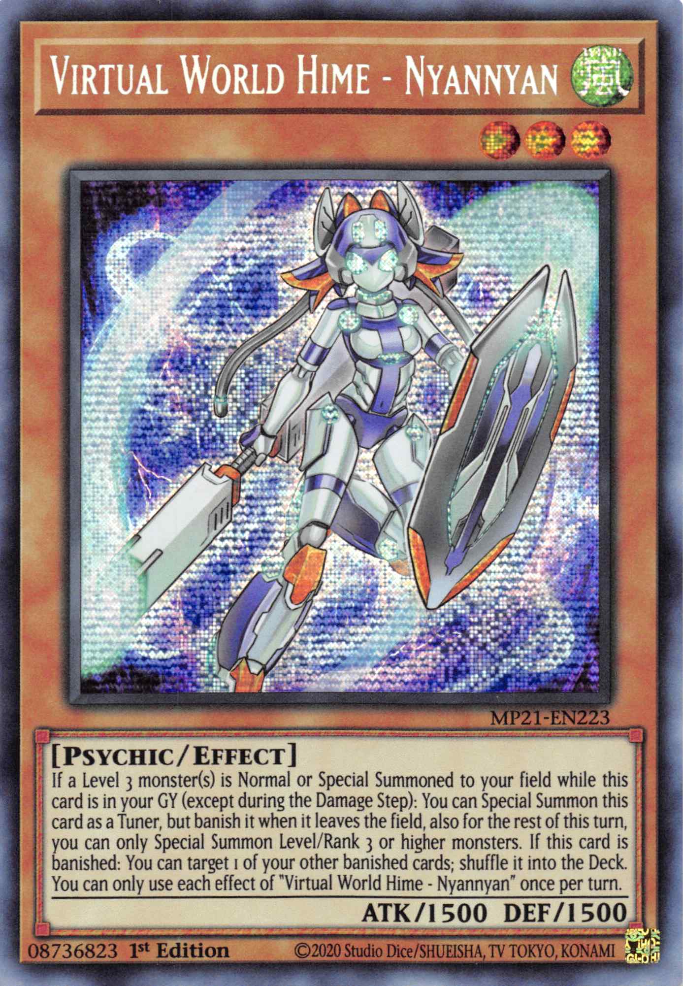 Virtual World Hime - Nyannyan [MP21-EN223] Prismatic Secret Rare | Exor Games Summserside