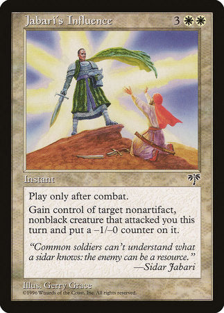 Jabari's Influence [Mirage] | Exor Games Summserside
