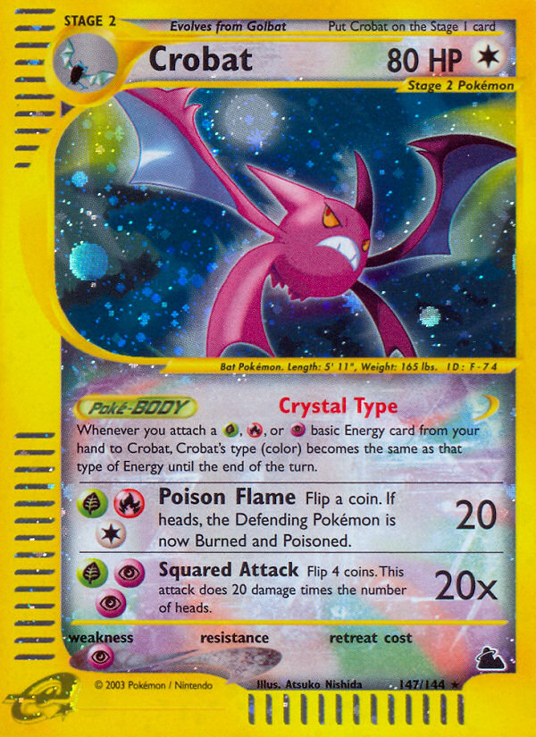 Crobat (147/144) [Skyridge] | Exor Games Summserside