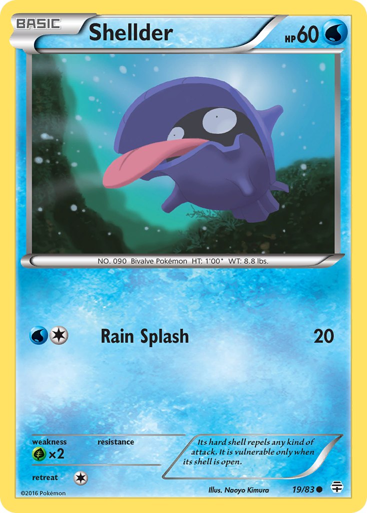 Shellder (19/83) [XY: Generations] | Exor Games Summserside