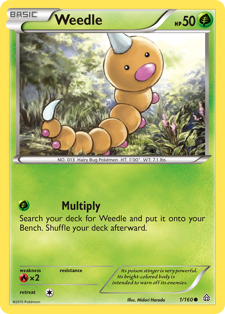 Weedle (1/160) [XY: Primal Clash] | Exor Games Summserside