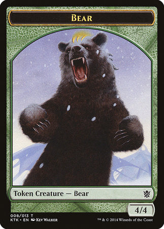 Bear Token [Khans of Tarkir Tokens] | Exor Games Summserside