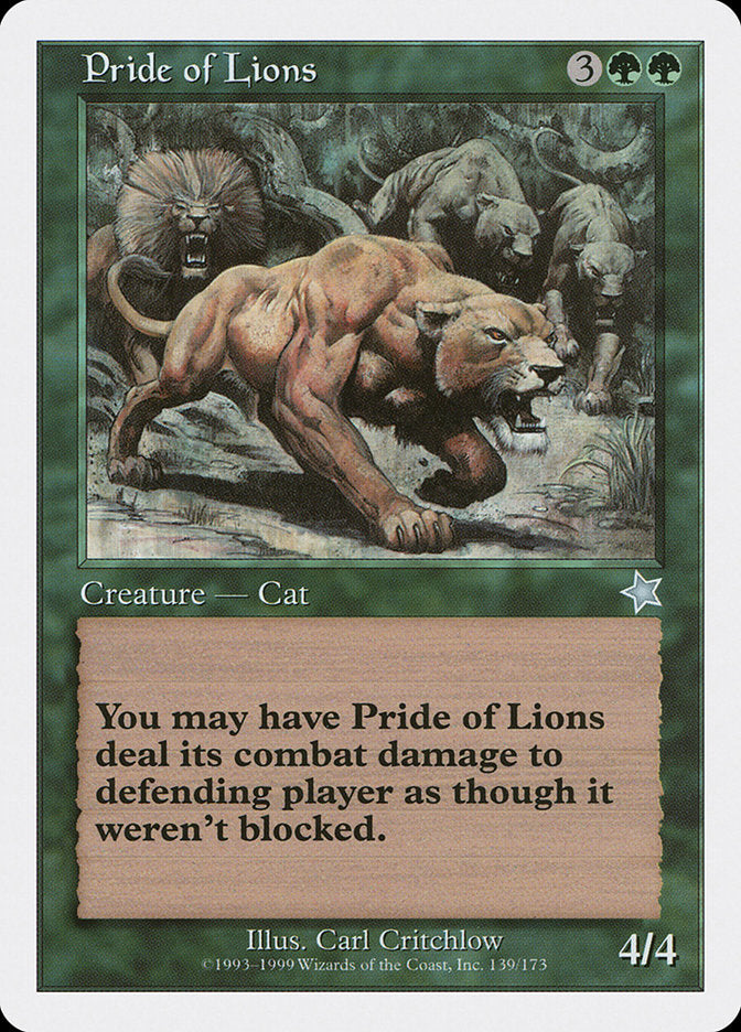 Pride of Lions [Starter 1999] | Exor Games Summserside