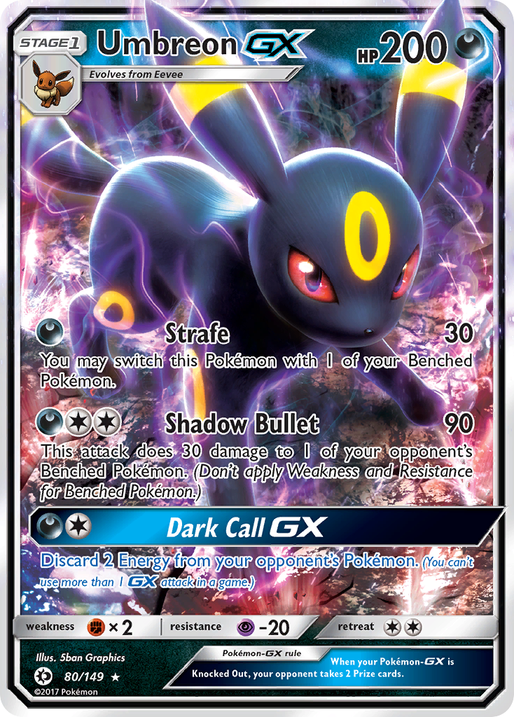 Umbreon GX (80/149) [Sun & Moon: Base Set] | Exor Games Summserside