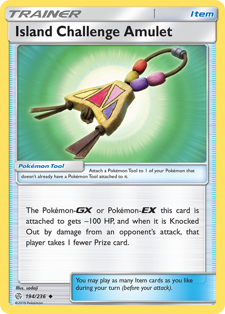 Island Challenge Amulet (194/236) [Sun & Moon: Cosmic Eclipse] | Exor Games Summserside