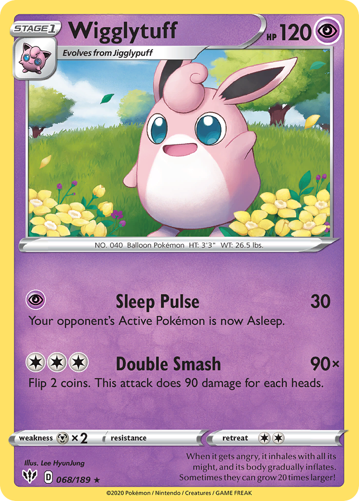 Wigglytuff (068/189) [Sword & Shield: Darkness Ablaze] | Exor Games Summserside