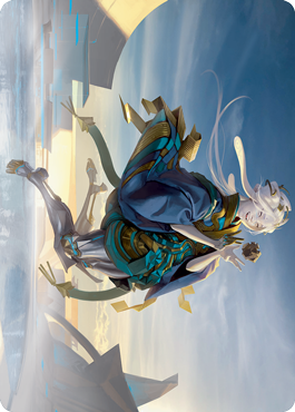 Moonfolk Puzzlemaker Art Card [Kamigawa: Neon Dynasty Art Series] | Exor Games Summserside