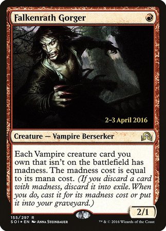 Falkenrath Gorger [Shadows over Innistrad Promos] | Exor Games Summserside