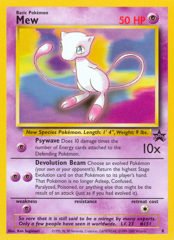 Mew (8) [Wizards of the Coast: Black Star Promos] | Exor Games Summserside