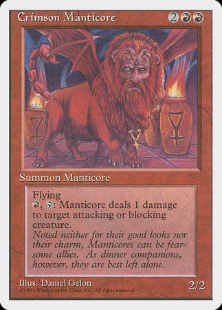 Crimson Manticore [Fourth Edition] | Exor Games Summserside