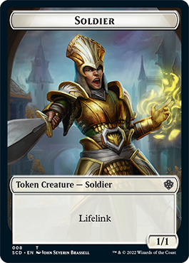 Saproling // Soldier Double-Sided Token [Starter Commander Decks] | Exor Games Summserside