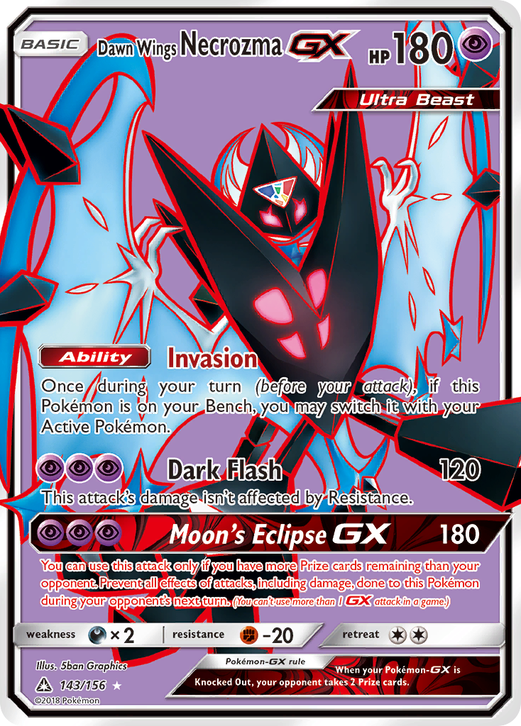 Dawn Wings Necrozma GX (143/156) [Sun & Moon: Ultra Prism] | Exor Games Summserside