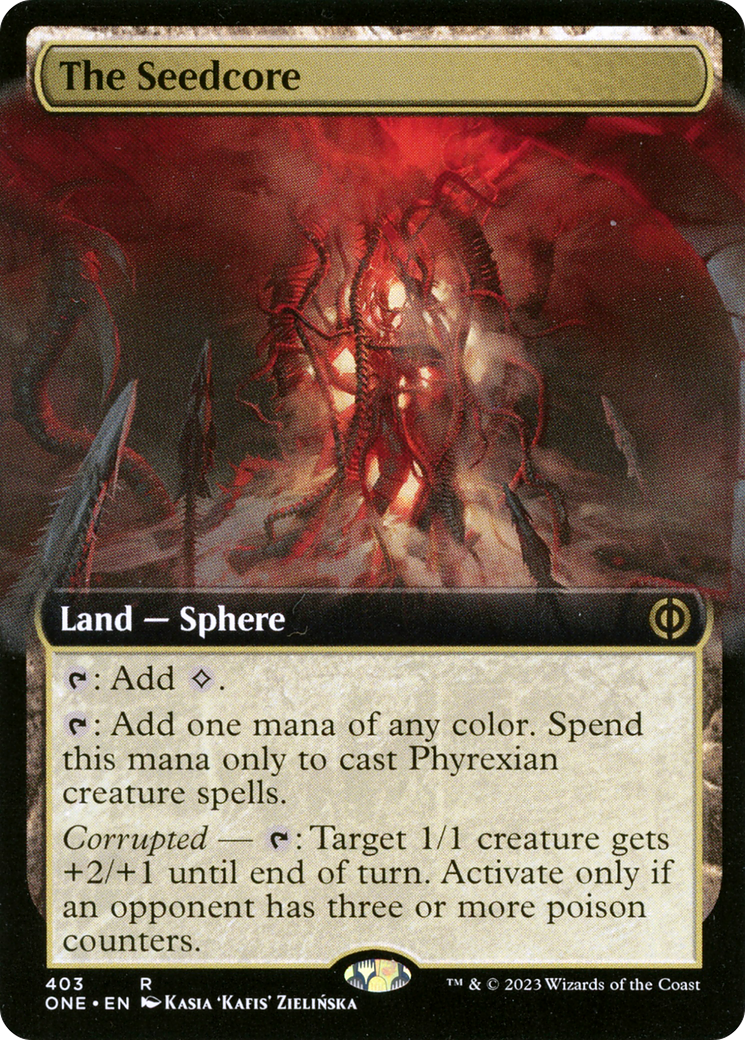 The Seedcore (Extended Art) [Phyrexia: All Will Be One] | Exor Games Summserside