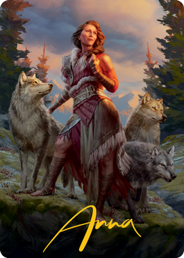 Arlinn, the Pack's Hope 1 Art Card (Gold-Stamped Signature) [Innistrad: Midnight Hunt Art Series] | Exor Games Summserside