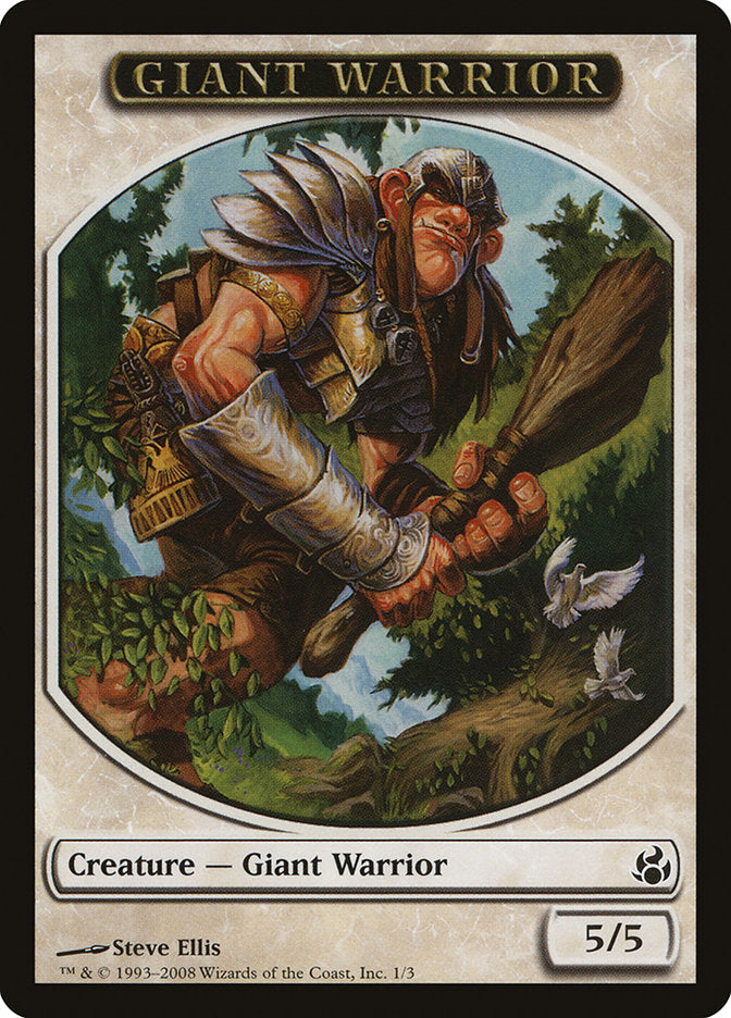 Giant Warrior [Morningtide Tokens] | Exor Games Summserside