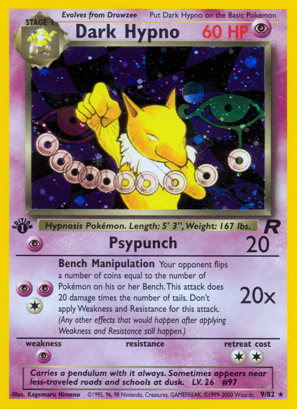 Dark Hypno (9/82) [Team Rocket 1st Edition] | Exor Games Summserside