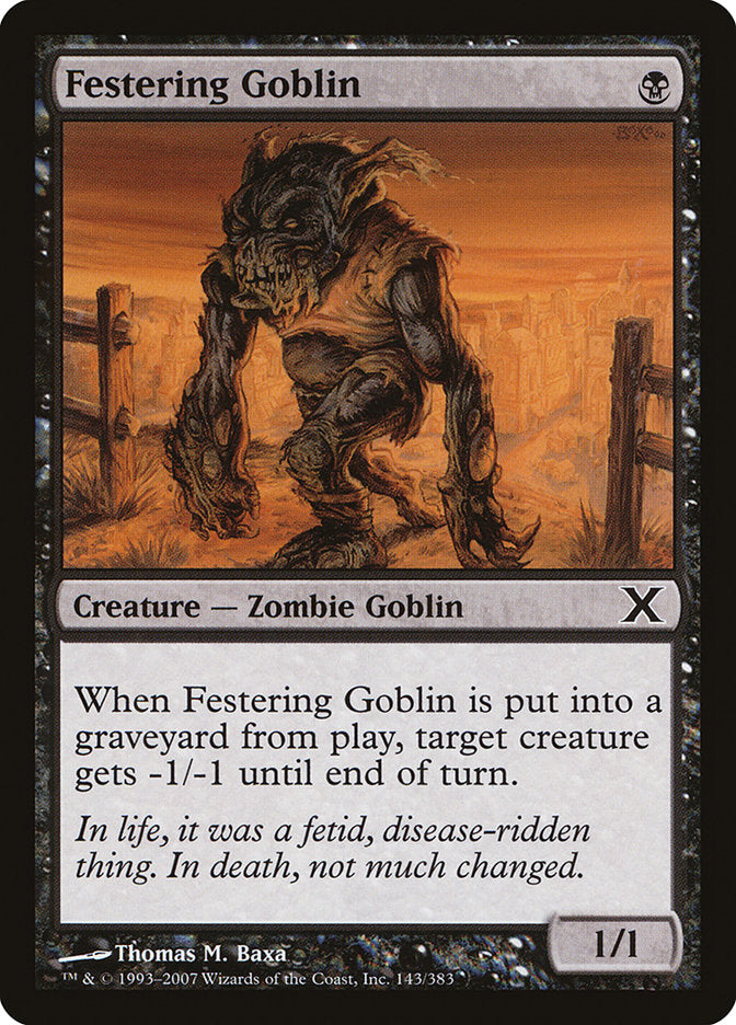 Festering Goblin [Tenth Edition] | Exor Games Summserside