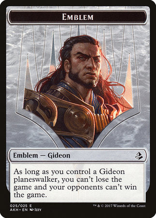 Emblem - Gideon of the Trials [Amonkhet Tokens] | Exor Games Summserside