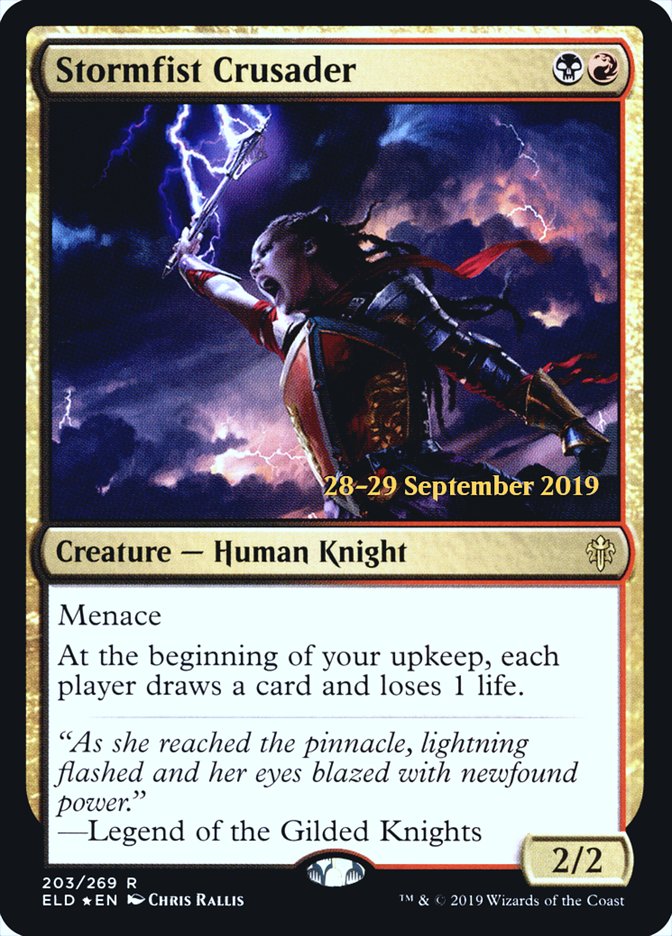 Stormfist Crusader  [Throne of Eldraine Prerelease Promos] | Exor Games Summserside