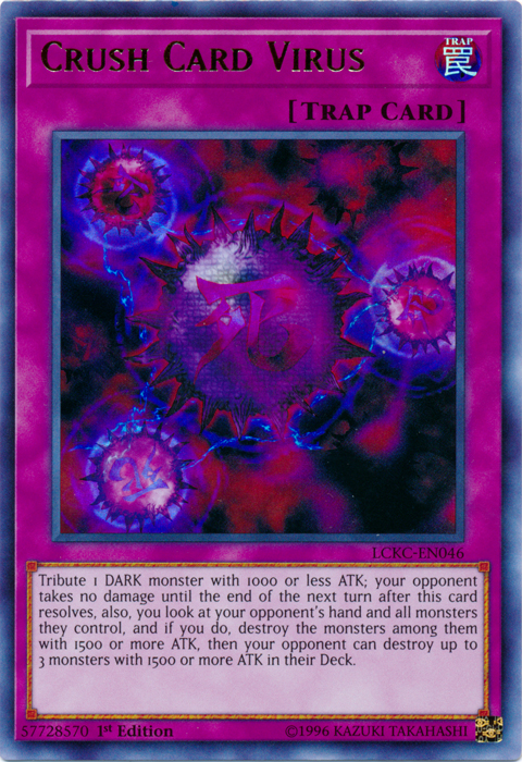 Crush Card Virus (Version 2) [LCKC-EN046] Ultra Rare | Exor Games Summserside