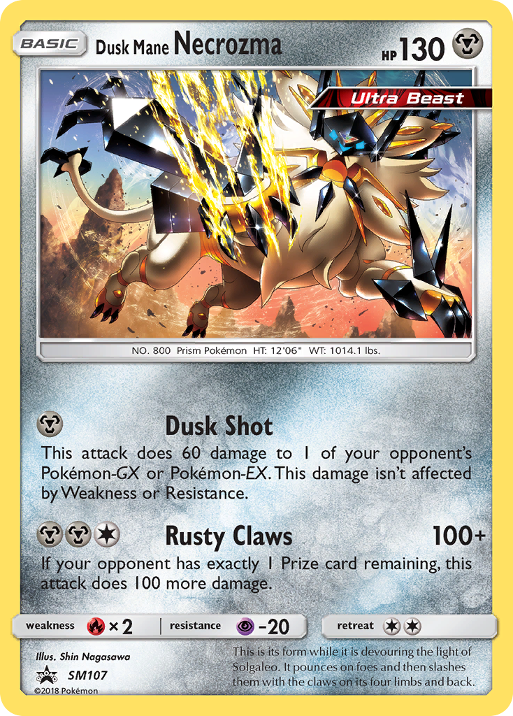 Dusk Mane Necrozma (SM107) [Sun & Moon: Black Star Promos] | Exor Games Summserside