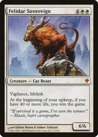 Felidar Sovereign [Zendikar] | Exor Games Summserside