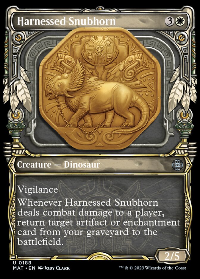 Harnessed Snubhorn (Showcase Halo Foil) [March of the Machine: The Aftermath] | Exor Games Summserside
