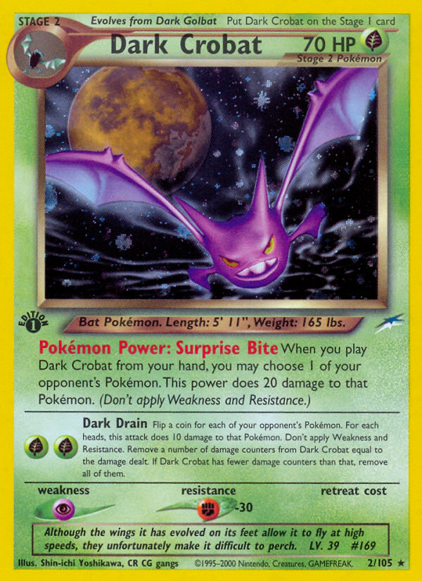 Dark Crobat (2/105) [Neo Destiny 1st Edition] | Exor Games Summserside