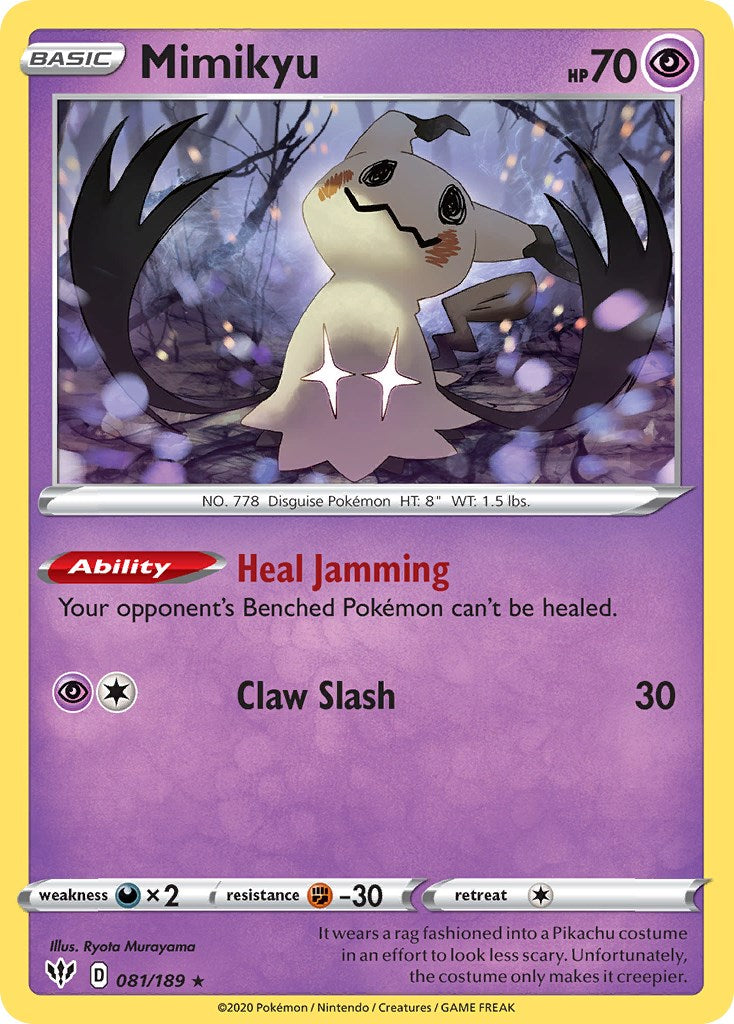 Mimikyu (081/189) (Cosmos Holo) [Sword & Shield: Darkness Ablaze] | Exor Games Summserside