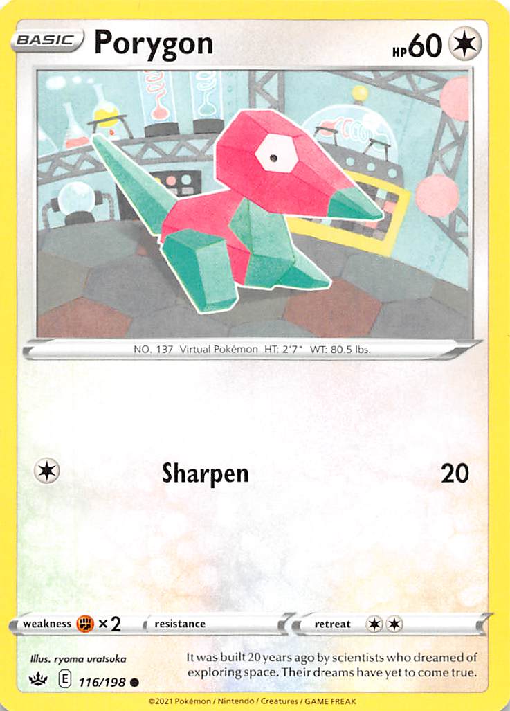 Porygon (116/198) [Sword & Shield: Chilling Reign] | Exor Games Summserside