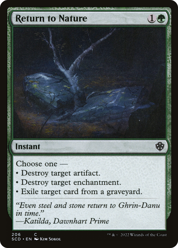 Return to Nature [Starter Commander Decks] | Exor Games Summserside