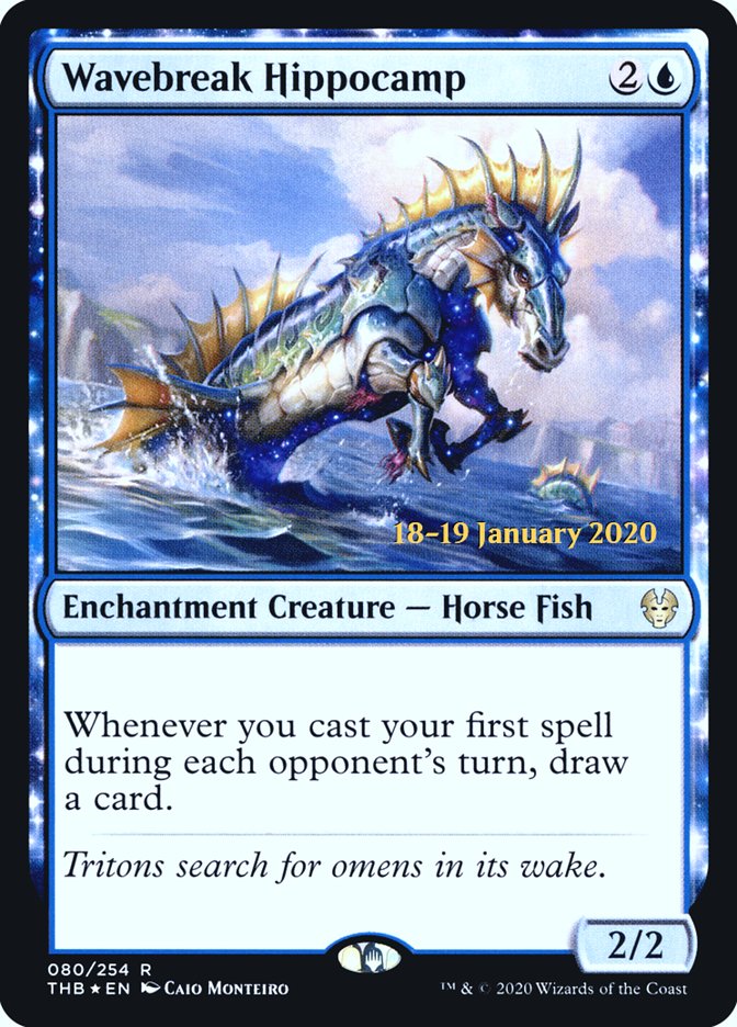 Wavebreak Hippocamp [Theros Beyond Death Prerelease Promos] | Exor Games Summserside