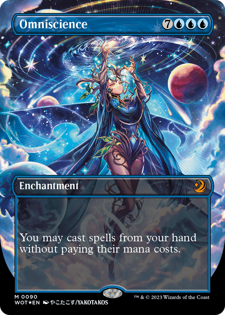 Omniscience (Anime Borderless) (Confetti Foil) [Wilds of Eldraine: Enchanting Tales] | Exor Games Summserside