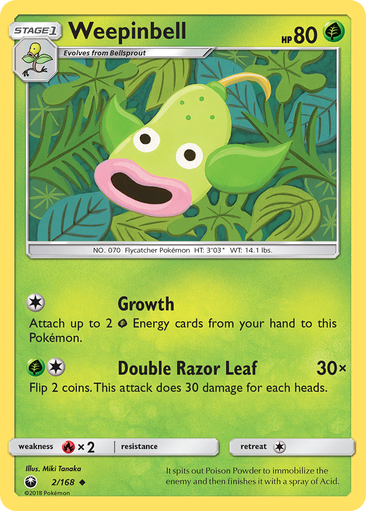 Weepinbell (2/168) [Sun & Moon: Celestial Storm] | Exor Games Summserside