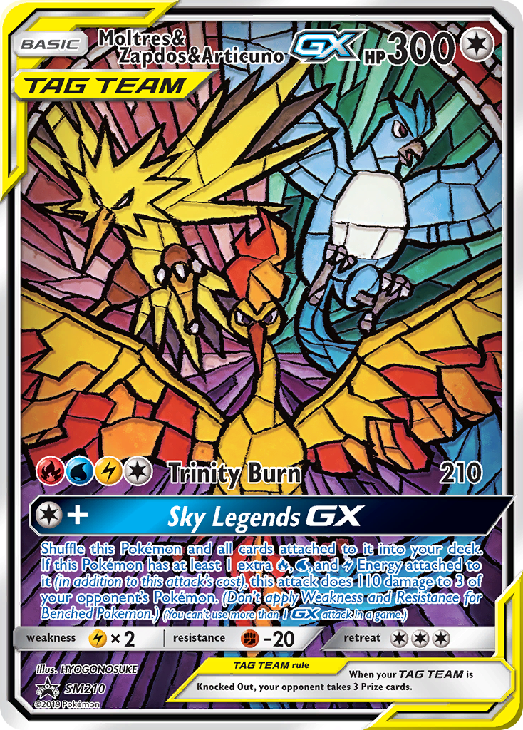 Moltres & Zapdos & Articuno GX (SM210) [Sun & Moon: Black Star Promos] | Exor Games Summserside