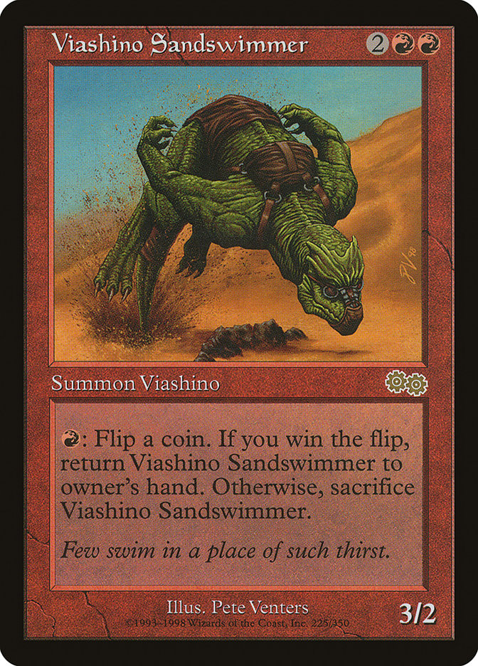 Viashino Sandswimmer [Urza's Saga] | Exor Games Summserside