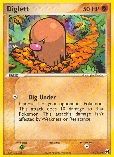 Diglett (61/112) [EX: FireRed & LeafGreen] | Exor Games Summserside