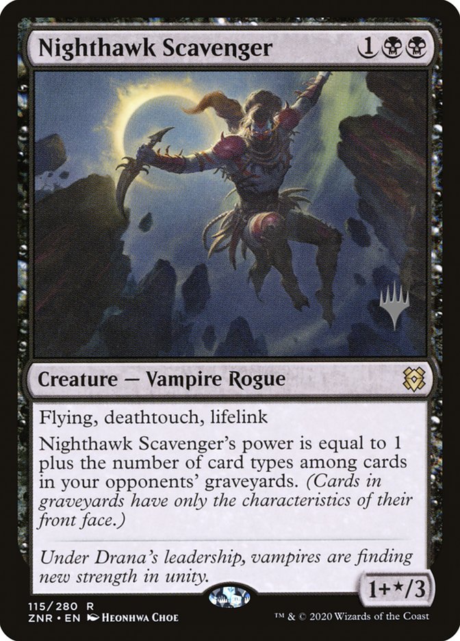 Nighthawk Scavenger (Promo Pack) [Zendikar Rising Promos] | Exor Games Summserside