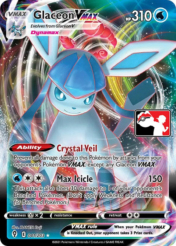 Glaceon VMAX (041/203) [Prize Pack Series One] | Exor Games Summserside