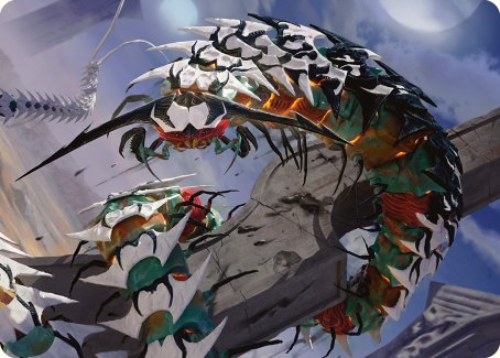 Atraxa's Skitterfang Art Card [Phyrexia: All Will Be One Art Series] | Exor Games Summserside