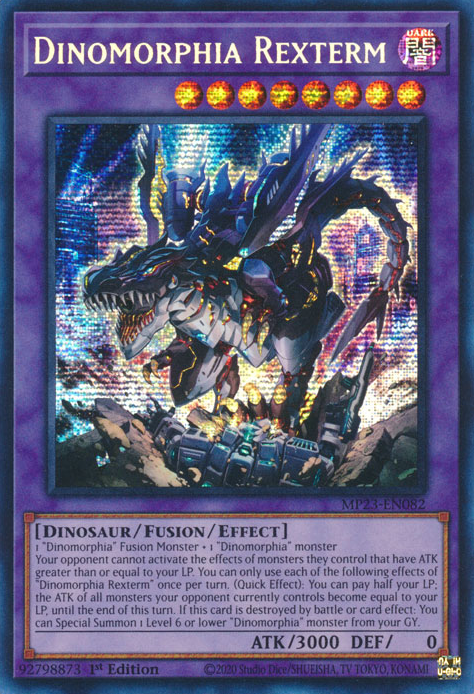 Dinomorphia Rexterm [MP23-EN082] Prismatic Secret Rare | Exor Games Summserside