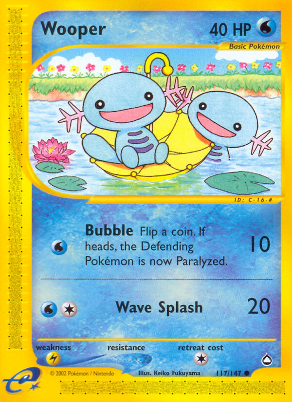 Wooper (117/147) [Aquapolis] | Exor Games Summserside