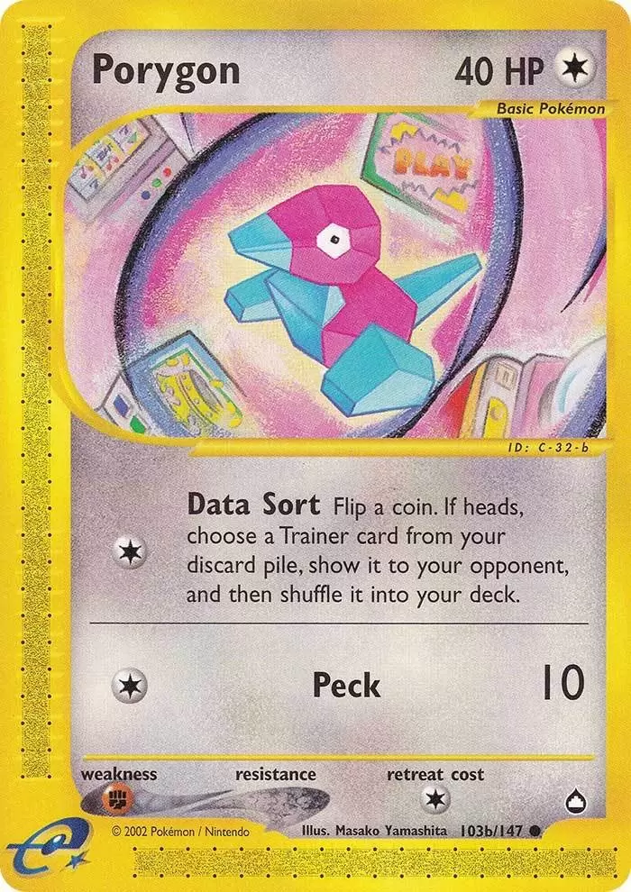 Porygon (103b/147) [Aquapolis] | Exor Games Summserside